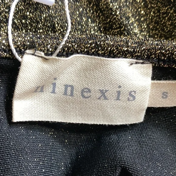 NWT Ninexis Lurux Cross Over Spagetti Strapped Dress Honey Gold Sz Sm & Sz Med - Picture 4 of 9